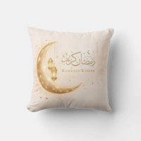 Neutrale Ramadan Kareem Worpkussen in Goud – Islam