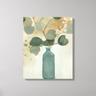 Neutrale regeling - Greenery in Vase Canvas Afdruk