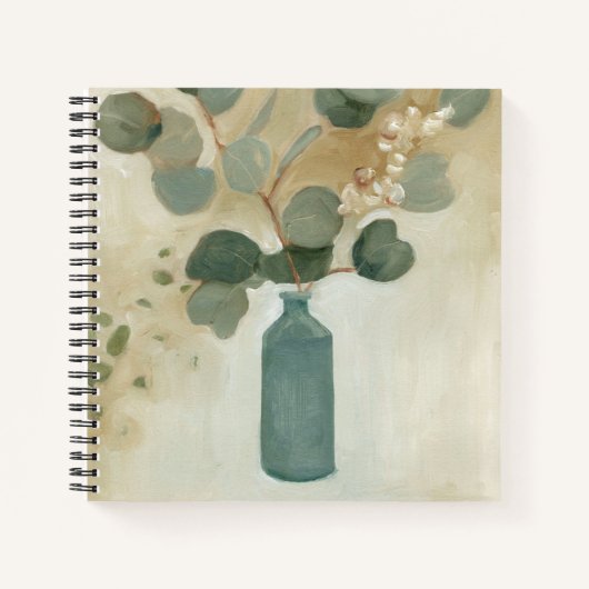 Neutrale regeling - Greenery in Vase Notitieboek (Voorkant)