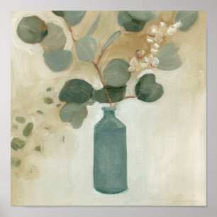 Neutrale regeling - Greenery in Vase Poster