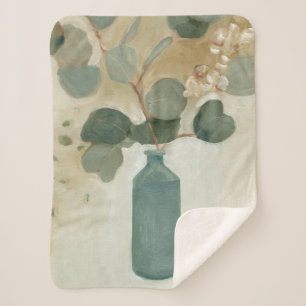 Neutrale regeling - Greenery in Vase Sherpa Deken
