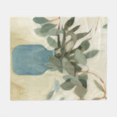 Neutrale regeling - Stemmed Leaves Fleece Deken (Voorkant (Horizontaal))