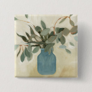 Neutrale regeling - Stemmed Leaves Vierkante Button 5,1 Cm