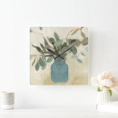 Neutrale regeling - Stemmed Leaves Vierkante Klok (Huis)