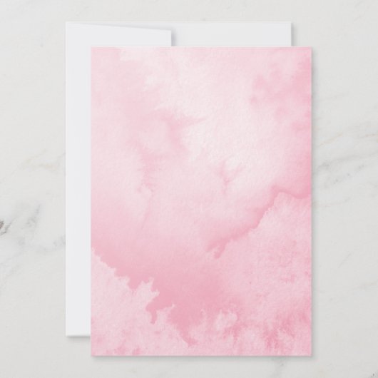 Neutrale regenboog sinaasappel baby shower uitnodi kaart (Achterkant)