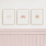Neutrale regenboog wolk zon meisje kinderkamer dec muurkunst sets<br><div class="desc">Verhelder de ruimte van je kleintje met deze bijpassende wolk-,  regenboog- en zonnecrème-prints.</div>