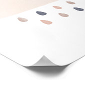 Neutrale regenval Cloud Nursery Poster (Hoek)