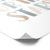 Neutrale reik naar de sterren Buitenruimte kinderk Poster (Hoek)