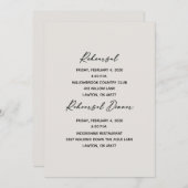 Neutrale repetitie en repetitie kaart (Voorkant / Achterkant)