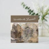 Neutrale respons Flat Hartelijk dank Bedankkaart (Staand voorkant)