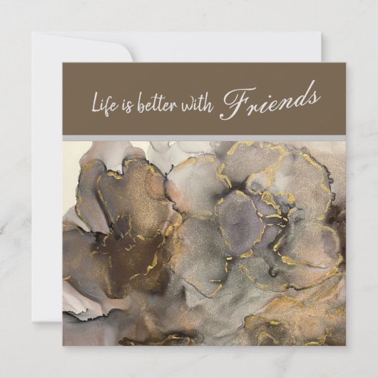 Neutrale respons Flat Hartelijk dank Bedankkaart (Voorkant)