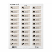 Neutrale restaurantverpakkingslabel etiket (Full Sheet)