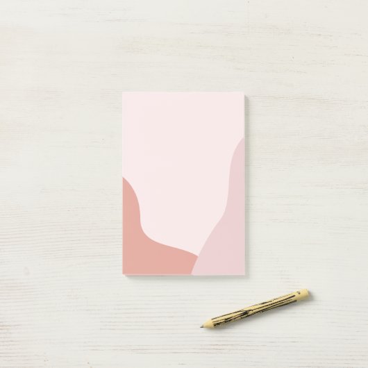 Neutrale roze Post het Noteert Post-it® Notes (Op bureau)