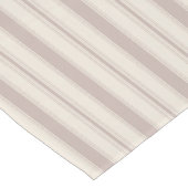 Neutrale Rustieke Boerderij Gestreepte Beige & Tau Medium Tafelloper (Hoek)