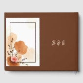 Neutrale rustieke botanische bruiloft gastenboek (Achterkant)