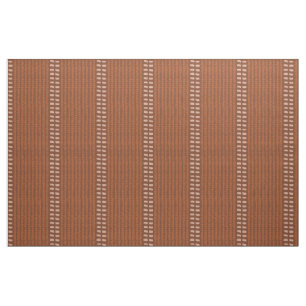 Neutrale rustieke terracotta Marokkaanse ikat vloe Stof
