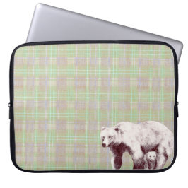 Neutrale Salie Plaid Beer Laptop Sleeve