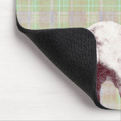 Neutrale Salie Plaid Beer Muismat (Hoek)