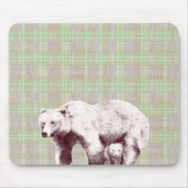 Neutrale Salie Plaid Beer Muismat