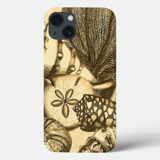 Neutrale schalen en koraal Collectie Case-Mate iPhone Case (Achterkant)