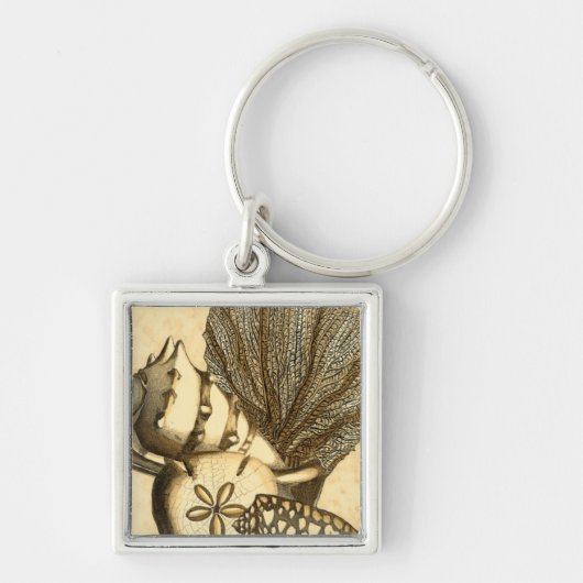 Neutrale schalen en koraal Collectie Sleutelhanger (Voorkant)