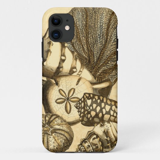 Neutrale Schelpen en Koraal Collectie Case-Mate iPhone Case (Achterkant)