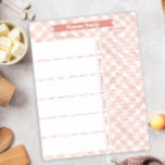 Neutrale spelregel voor de maaltijdplanner en de w notitieblok<br><div class="desc">Blijf georganiseerd en stijlvol met dit Neutral Plaid Family Meal Planner en Shopping List Notitieblok. Met een chique plaid-ontwerp in neutrale tinten, helpt dit notitieblok uw wekelijkse maaltijdplanning en boodschappen doen te stroomlijnen. Met aangewezen secties voor maaltijden en een handige boodschappenlijst, is het perfect voor drukke gezinnen die hun routine...</div>