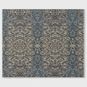 Neutrale stenen robbelstenen symbolisch patroon cadeaupapier (Vlak)