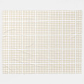 Neutrale Stippen Fleece Deken (Voorkant (Horizontaal))