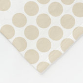 Neutrale Stippen Fleece Deken (Hoek)