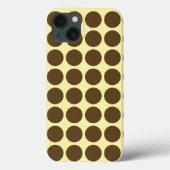 Neutrale Stippen Pecan Cream Case-Mate iPhone Case (Achterkant)
