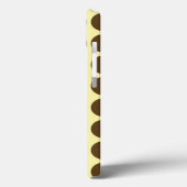 Neutrale Stippen Pecan Cream Case-Mate iPhone Case (Achterkant / Links)