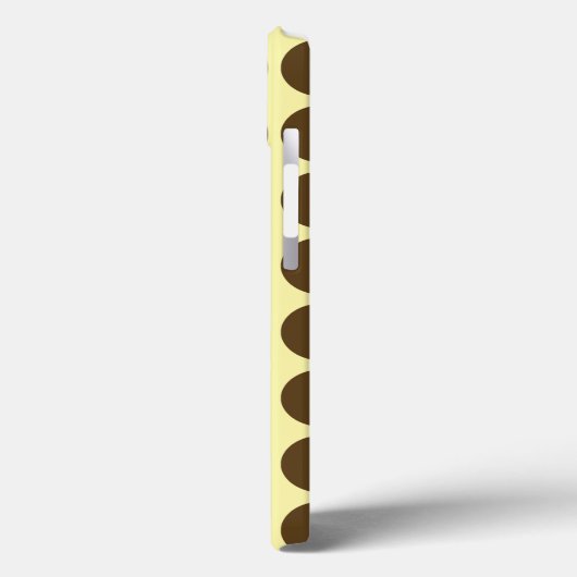 Neutrale Stippen Pecan Cream Case-Mate iPhone Case (Achterkant / Links)