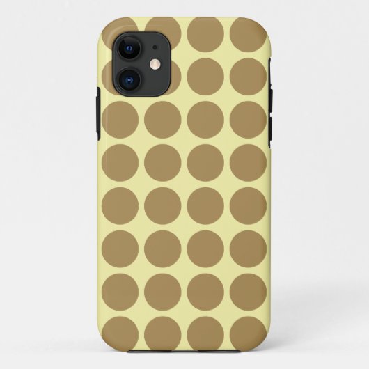 Neutrale Stippen Teak Cream Case-Mate iPhone Case (Achterkant)