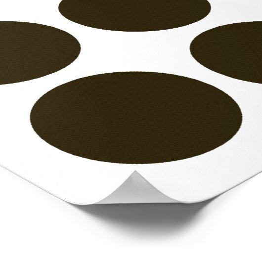 Neutrale Stippen van Café Mocha Poster (Hoek)