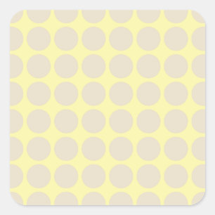 Neutrale Stippen van Cream Vierkante Sticker