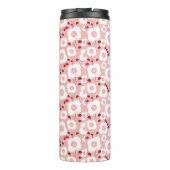 Neutrale stoffen - Poppies roze Thermosbeker (Achterkant)