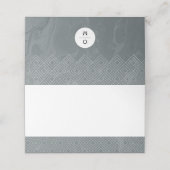 Neutrale Stone Slate Marble Tent Place Card Plaatskaartje (Buitenkant ongevouwen)