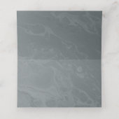 Neutrale Stone Slate Marble Tent Place Card Plaatskaartje (Binnenkant ongevouwen)