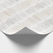 Neutrale strepen cadeaupapier (Hoek)