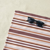 Neutrale strepen strandlaken (In situ)