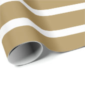 Neutrale strepen toppen cadeaupapier (Rol Hoek)