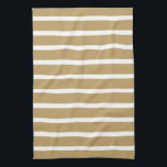 Neutrale strepen van de dichte doorsnede theedoek<br><div class="desc">Horizontale stripe patronen in een warm neutraal kleurenpalet.</div>