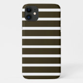 Neutrale strepes van Café Mocha Case-Mate iPhone Case (Achterkant)