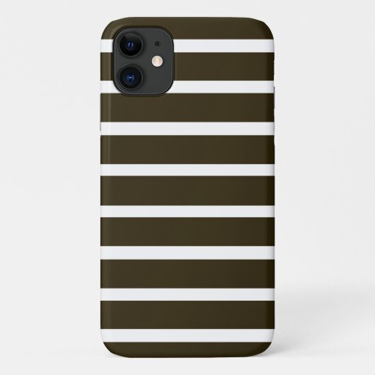 Neutrale strepes van Café Mocha Case-Mate iPhone Case (Achterkant)