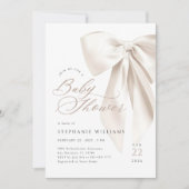 Neutrale Strik Baby Shower Kaart (Voorkant)