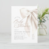 Neutrale Strik Baby Shower Kaart (Staand voorkant)