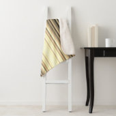 Neutrale Stripe Sherpa Blanket 60 x 80 inch Sherpa Deken (In situ)