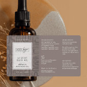 Neutrale Tan Boheemse Logo 2OZ Druppelfles Etiket