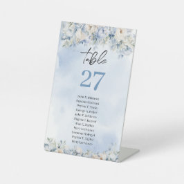 Neutrale tan tinten wilde bloemen boho boog reclamebord met voetstuk